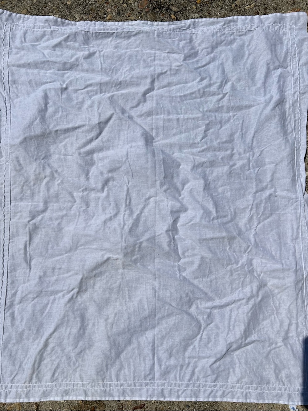 Vintage Neiman Marcus White  baby blanket